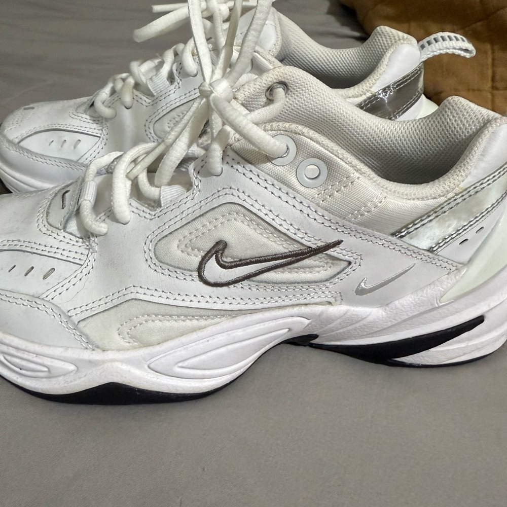 Nike Cream Sneakers with Gray Details